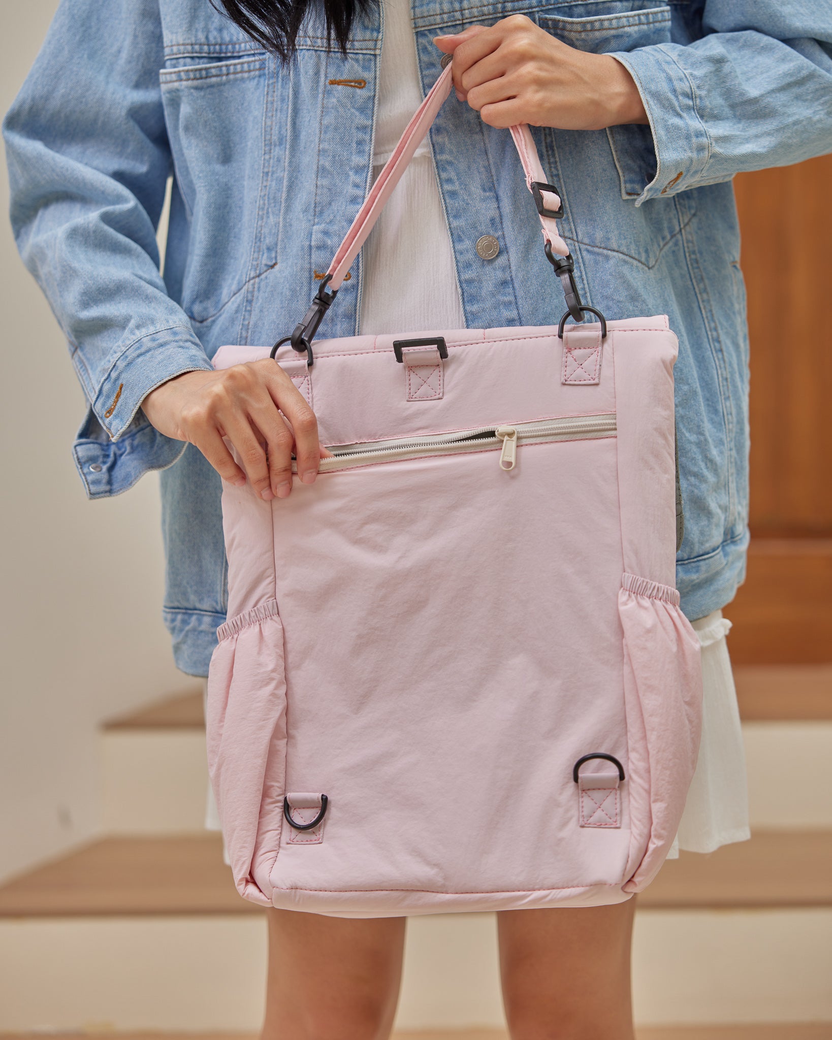 {{Limited Edition}} Puffies Pink Utility 4-Way Washable Bag 2.0