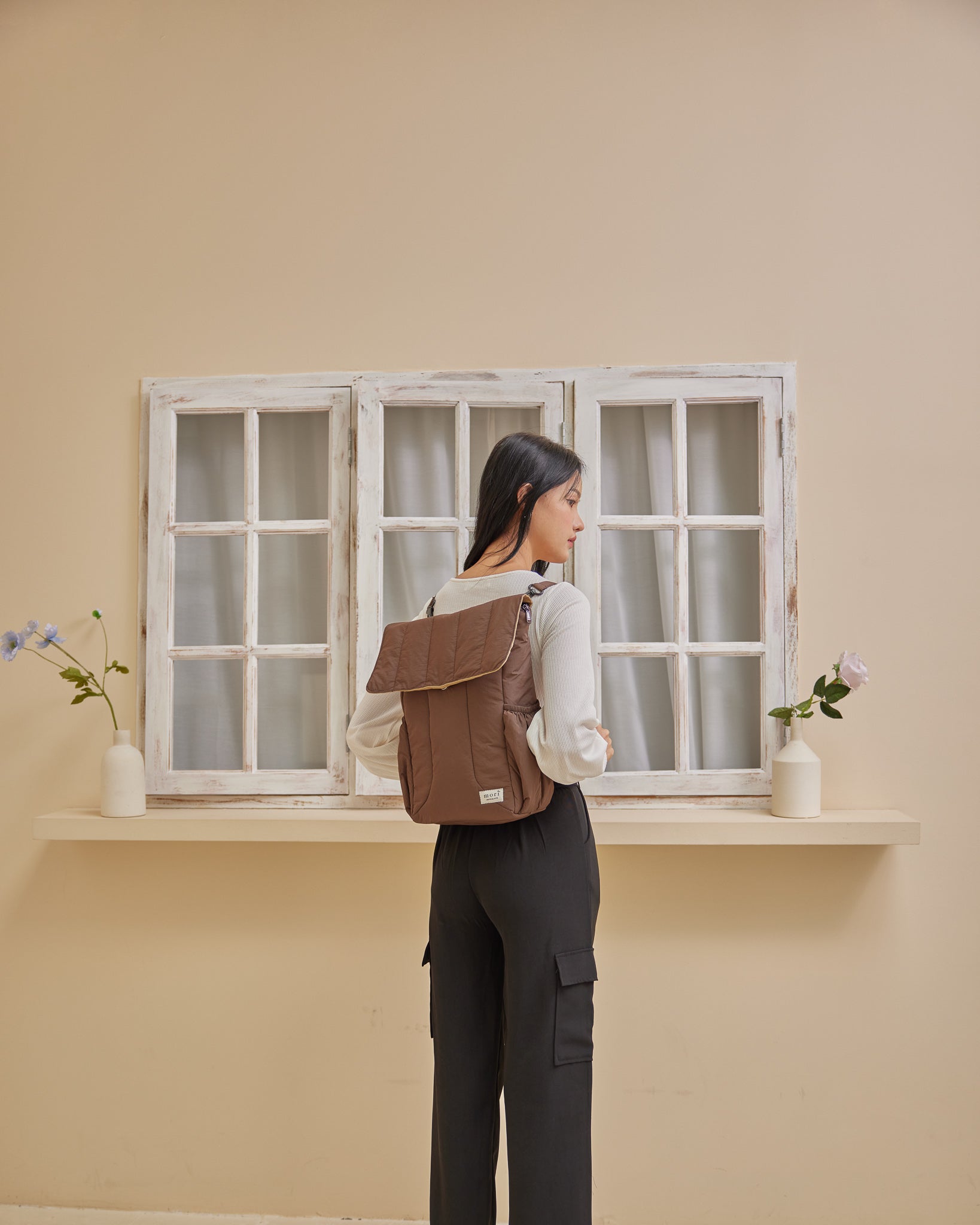 Puffies Brown Utility 4-Way Washable Bag 2.0