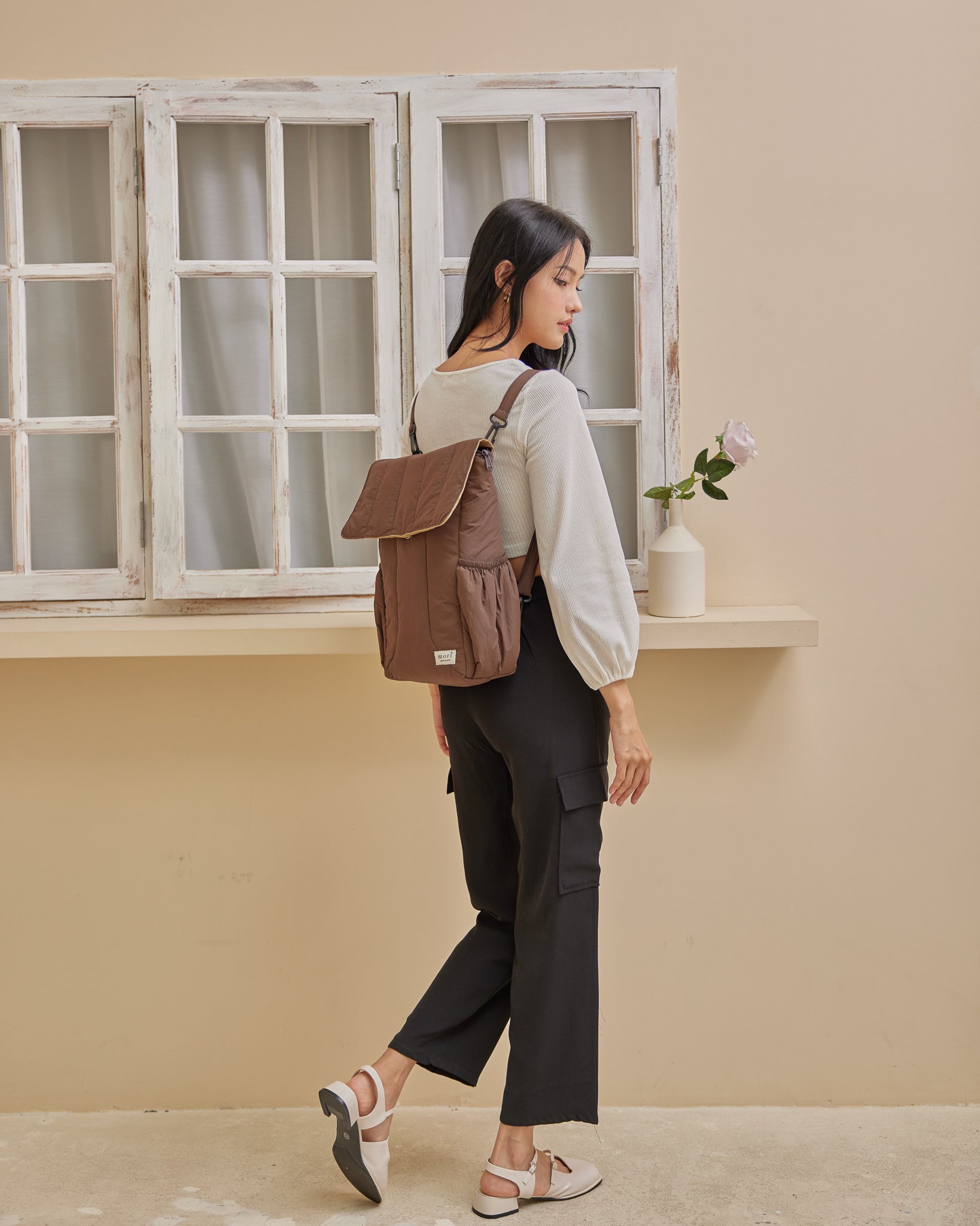 Puffies Brown Utility 4-Way Washable Bag 2.0