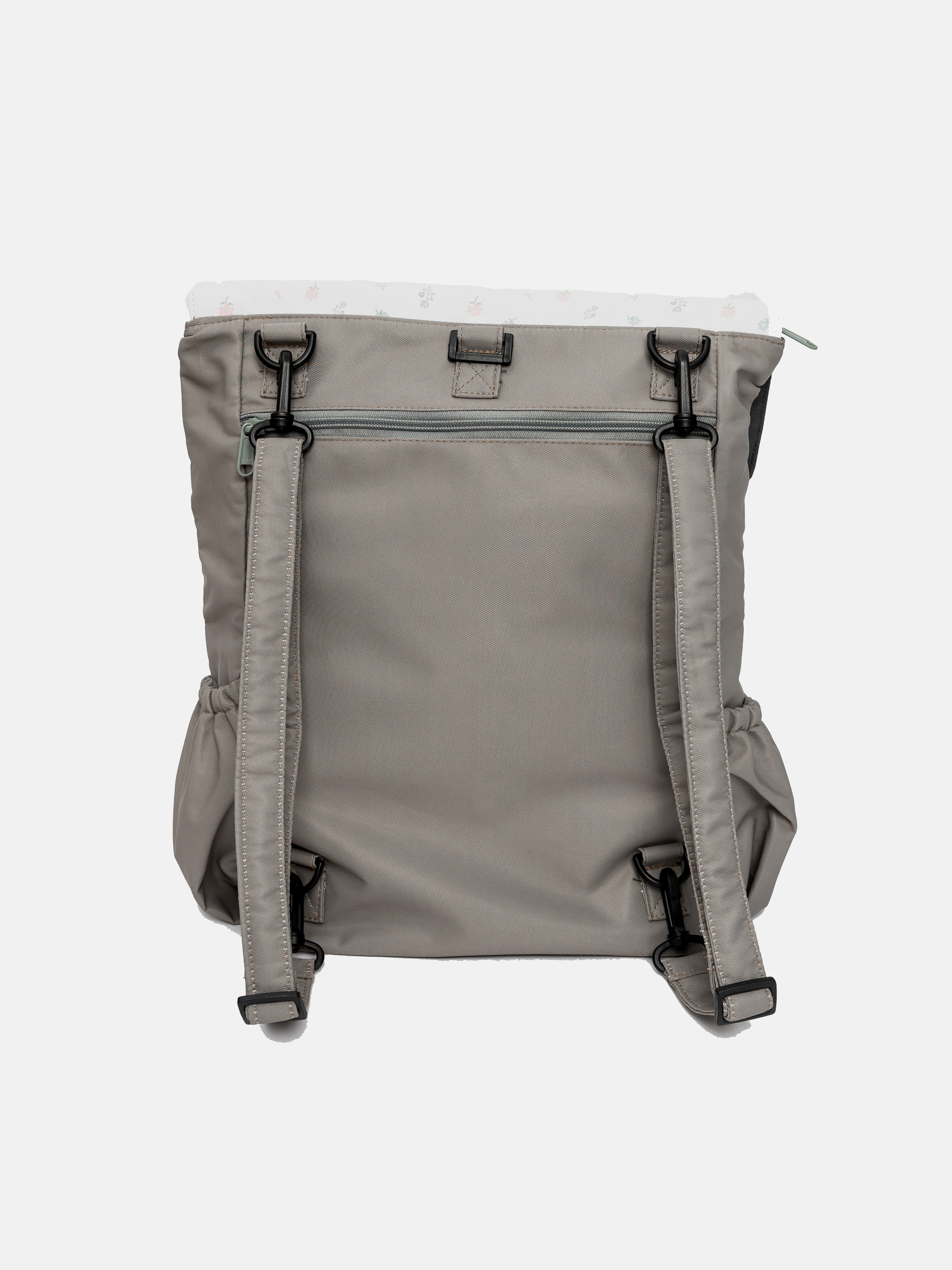 {{ARTDIS x Mori}} Skeleton Flowers Greyish-Green Utility 4-Way Washable Bag 2.0