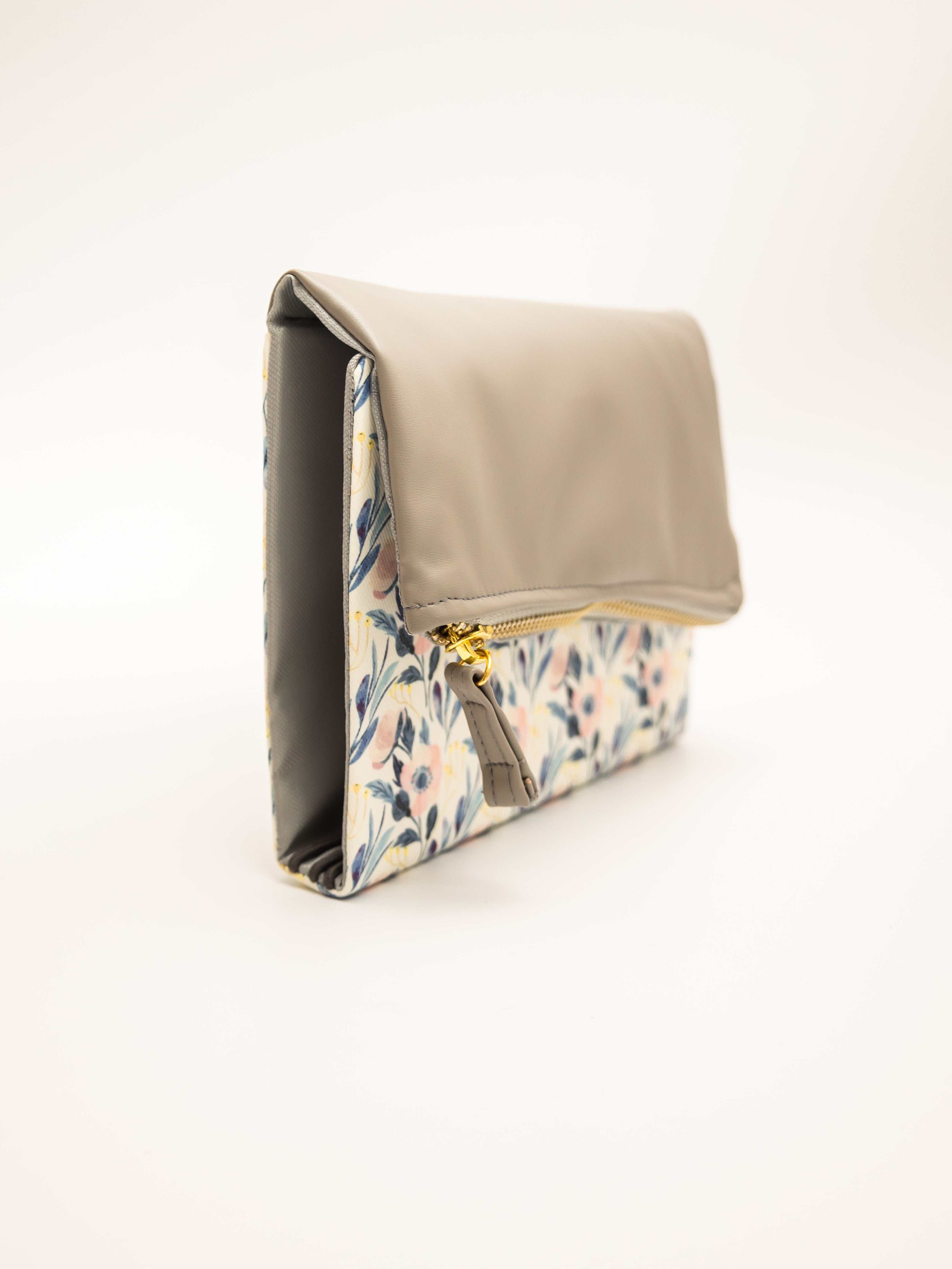 Floral Grey Pursebook