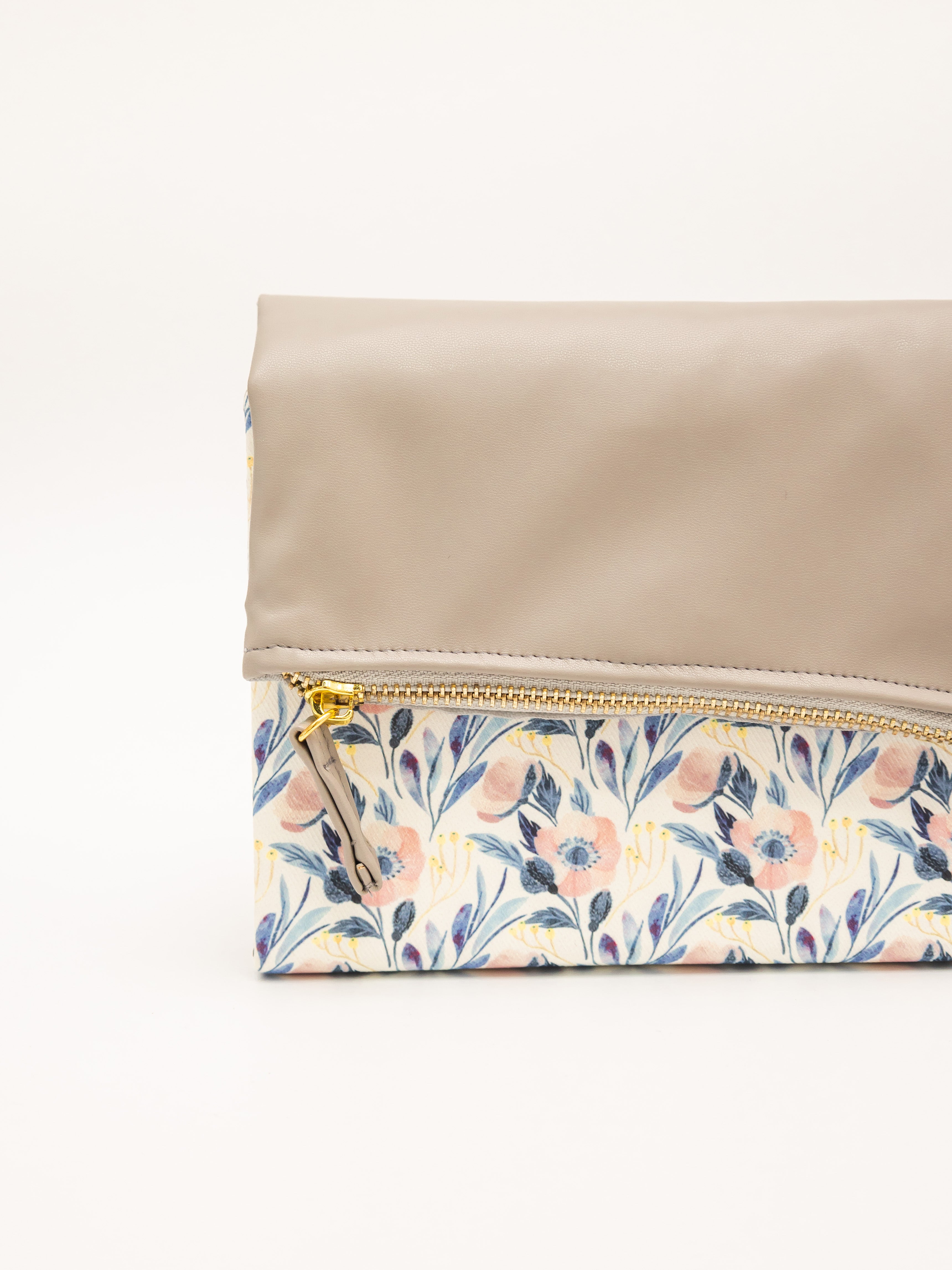 Floral Grey Pursebook