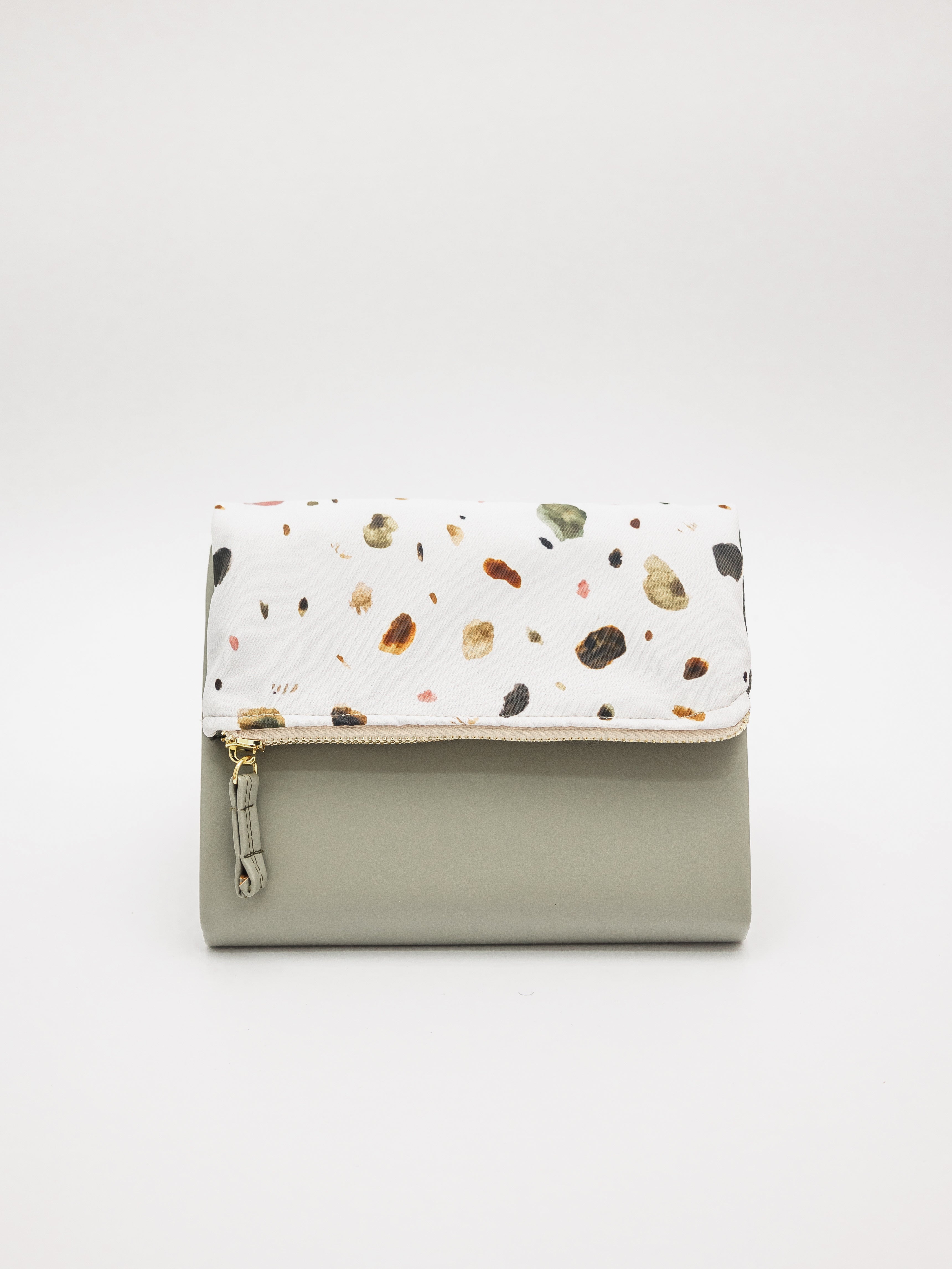 {{Wildflowerculture x Mori}} Terrazzo Olive Pursebook