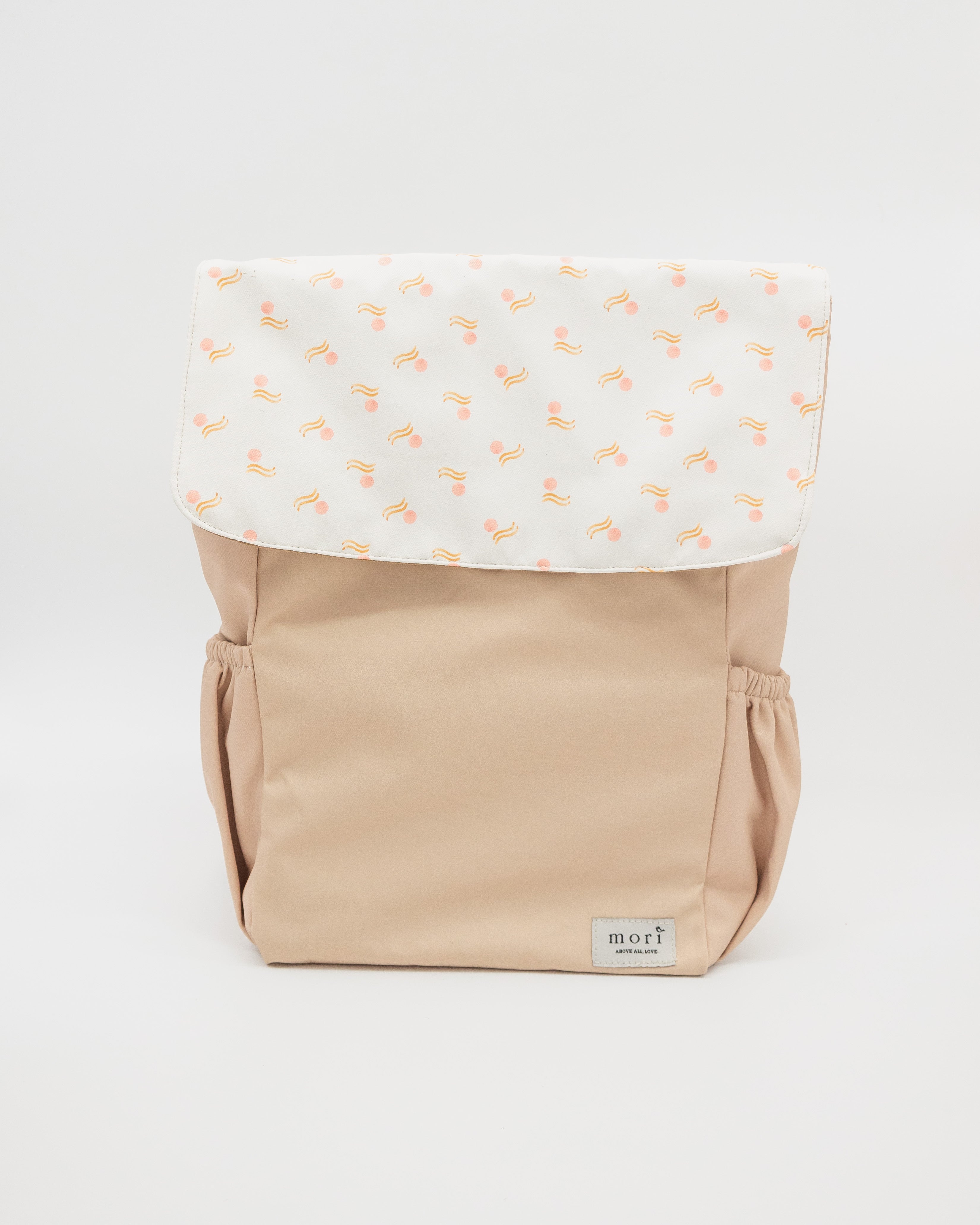 {{LoveTheArk x Mori}} Circles Waves Nude Utility 4-Way Washable Bag 2.0