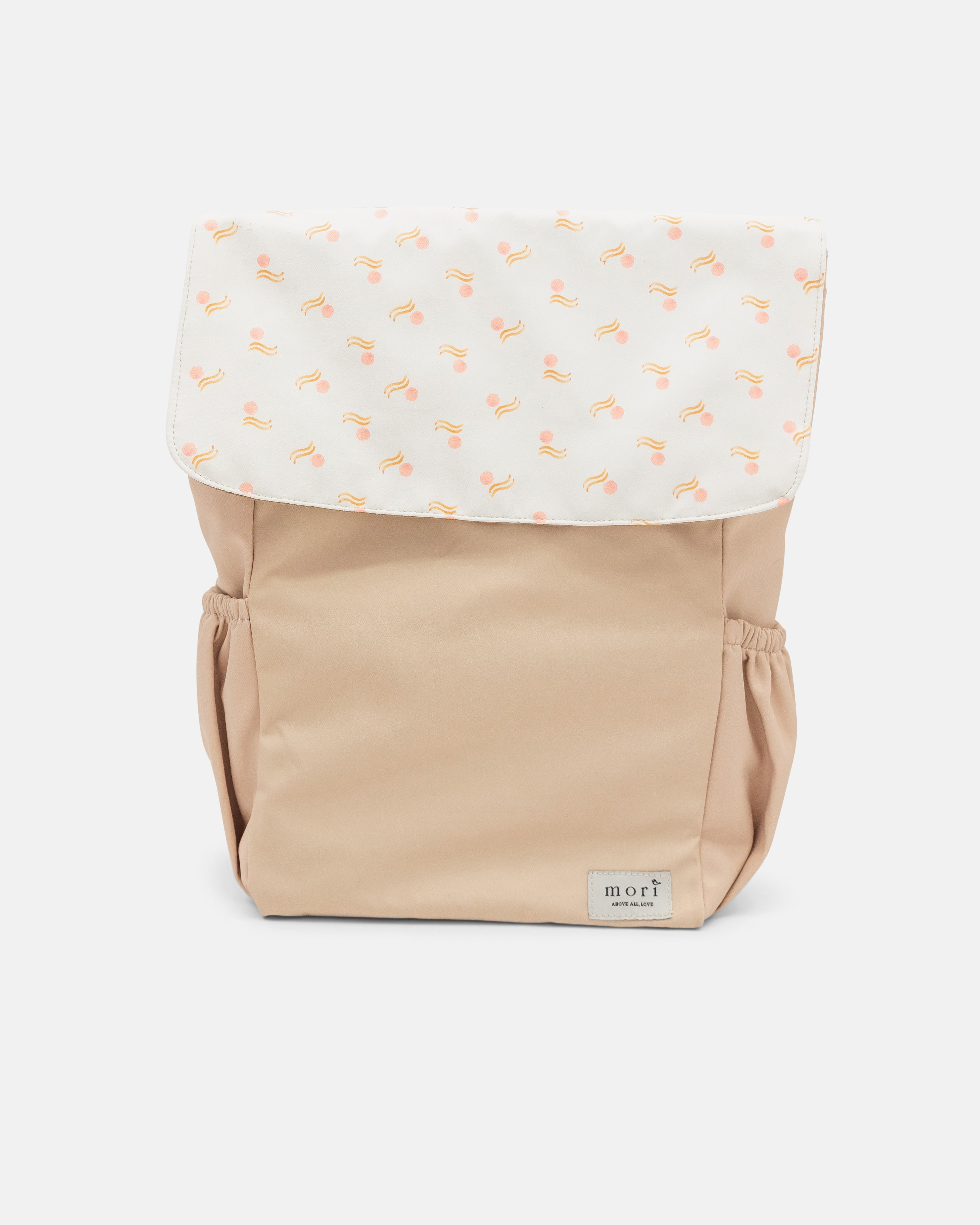 {{LoveTheArk x Mori}} Circles Waves Nude Utility 4-Way Washable Bag 2.0