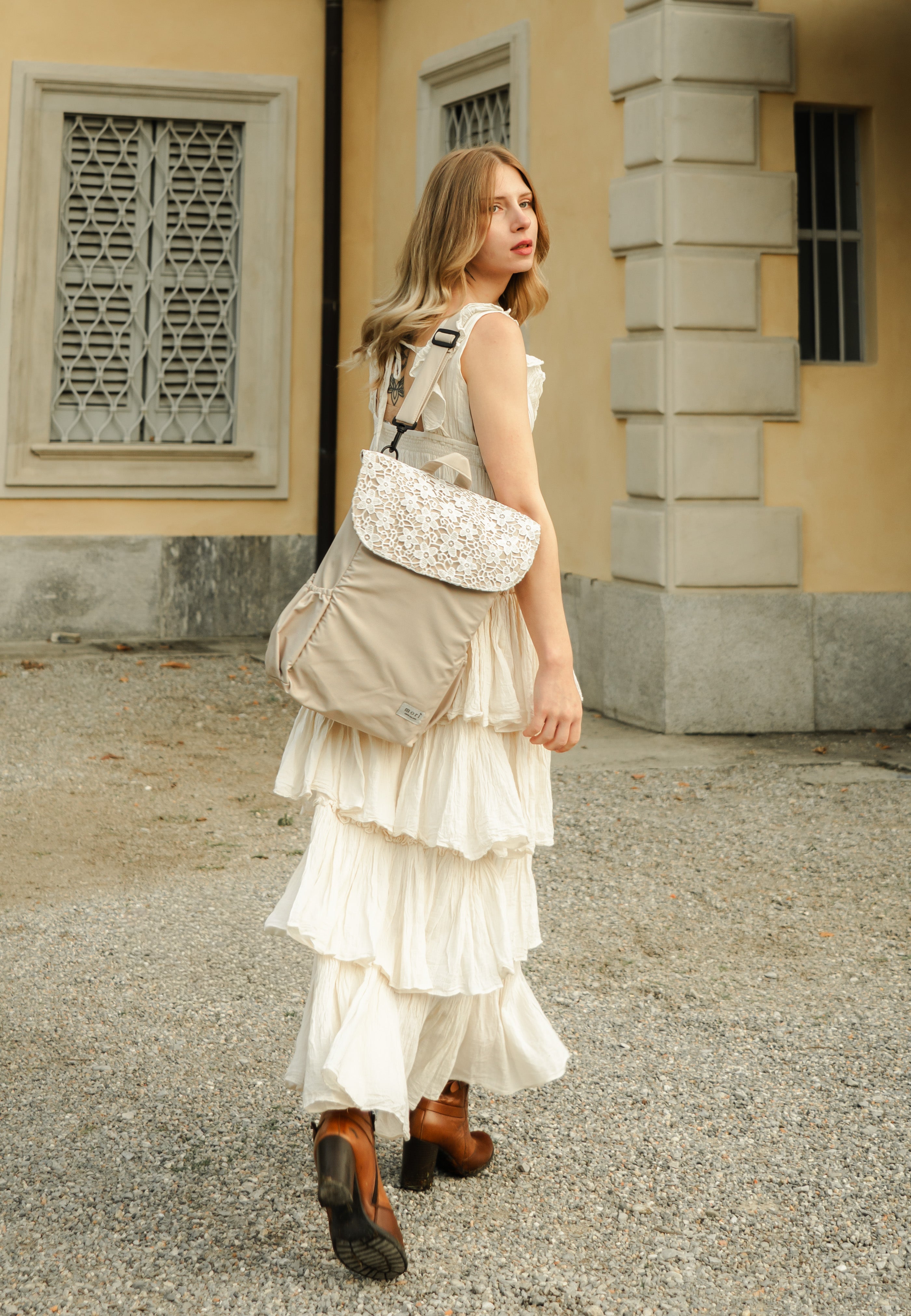 Lace Beige Utility Backpack 3.0