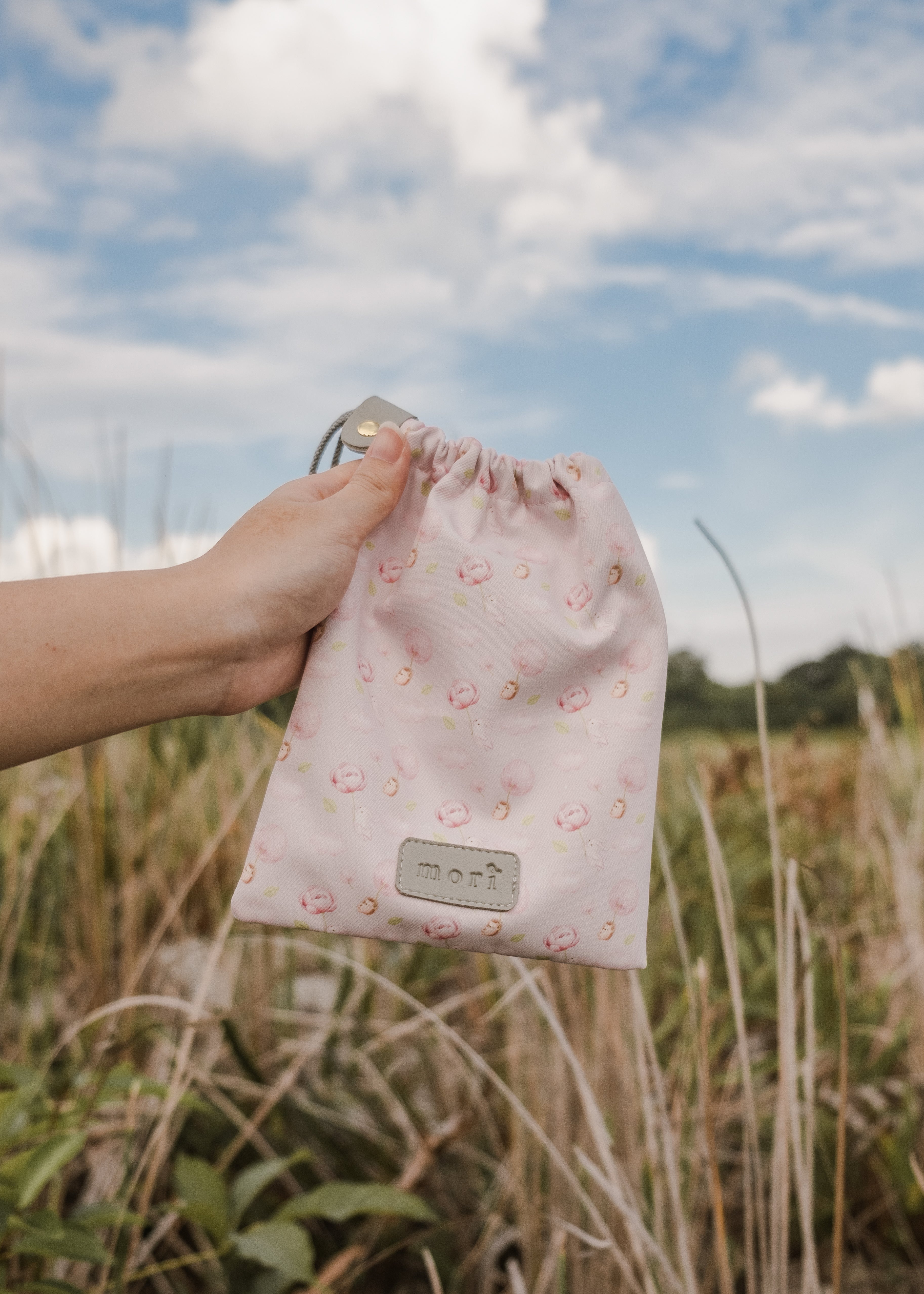 {{Exclusive Special}} Jang Hedgehog Rabbit Pink Drawstring Pouch