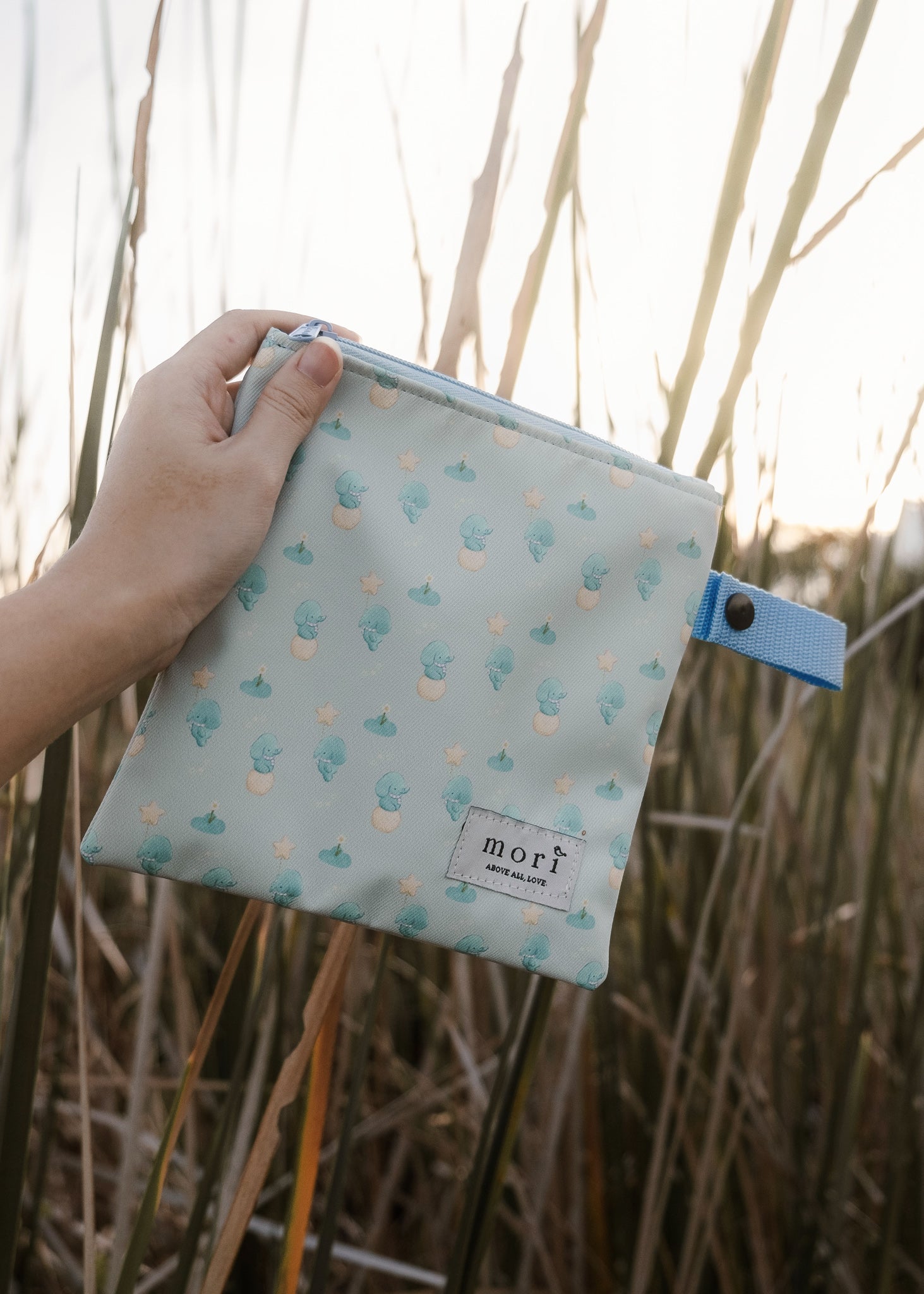 {{Exclusive Collaboration}} Jang Ele Blue Pack'N'Go Washable Pouch