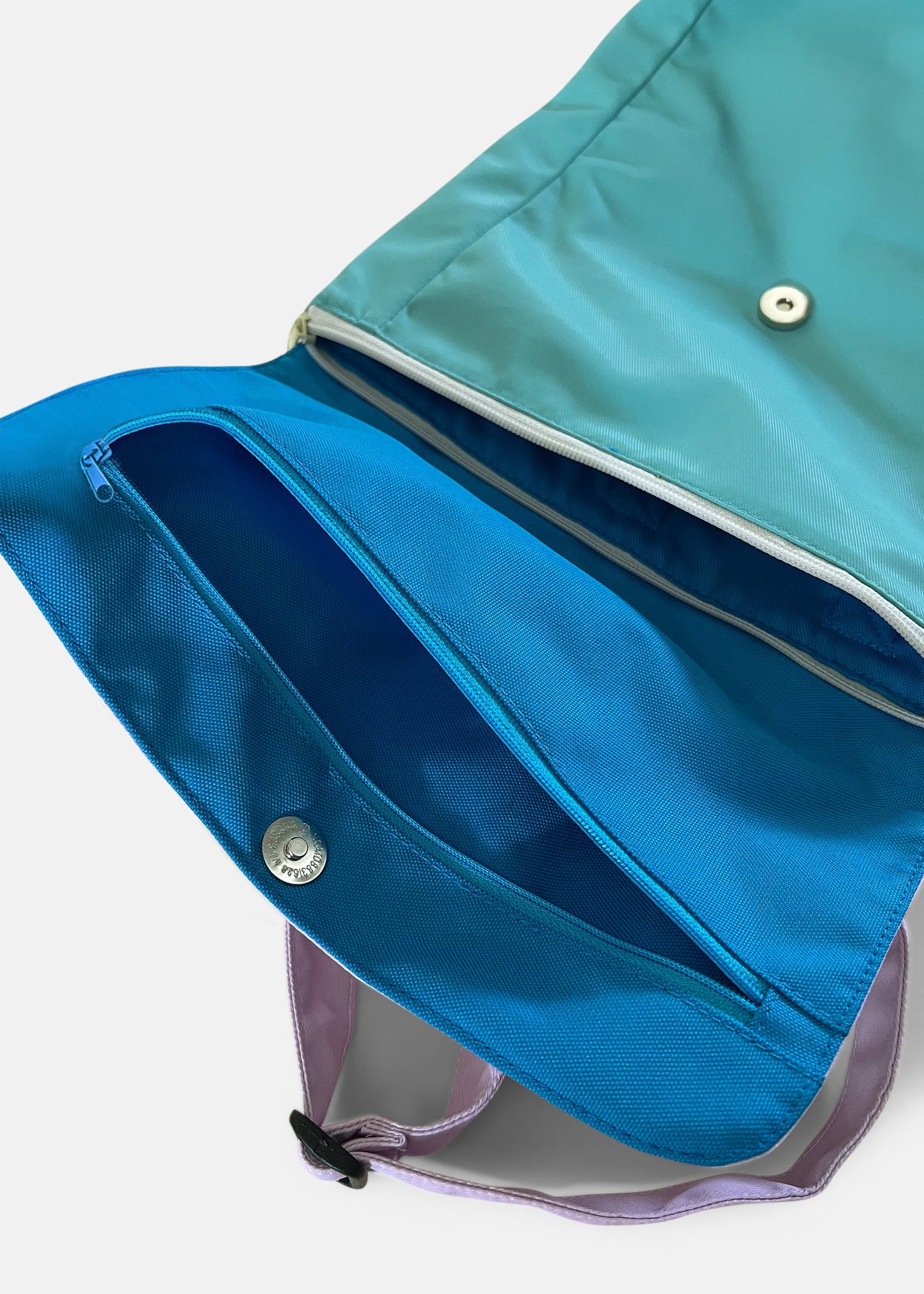 {{Smaller 14INCH SIZE}} Teal Lilac Utility 4-Way Washable Bag