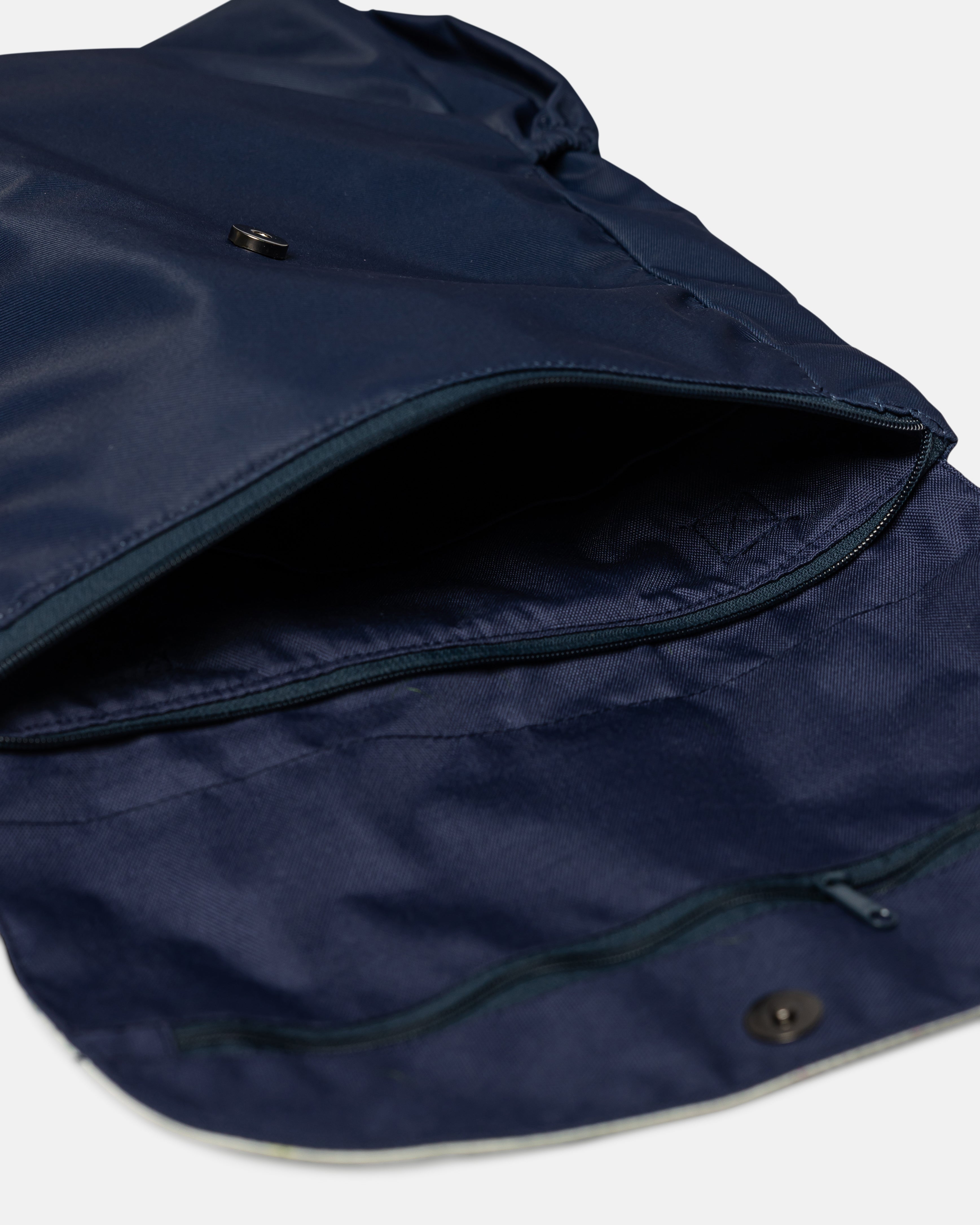 {{ARTDIS x Mori}} Skeleton Flowers Navy Utility Backpack 3.0