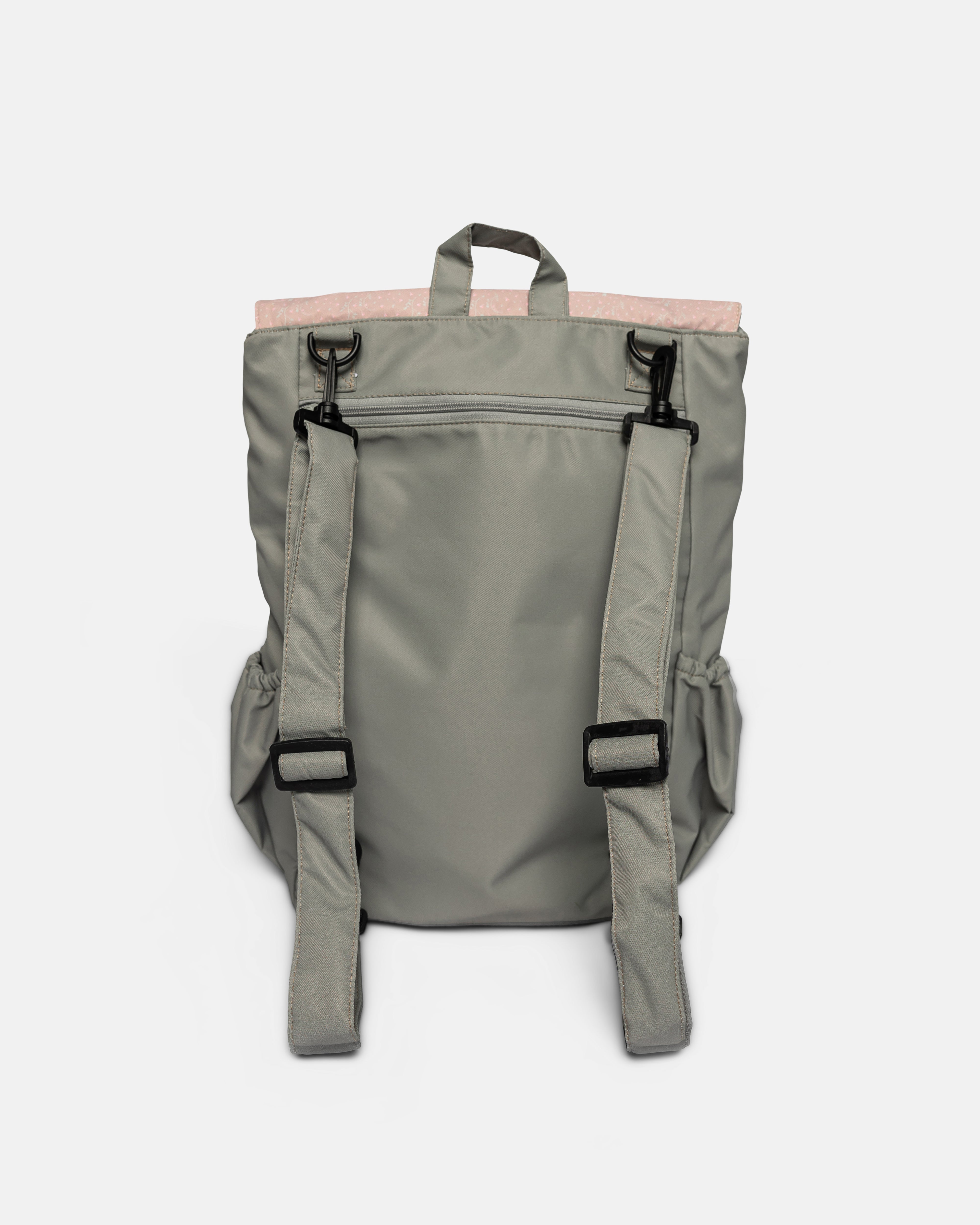 {{ARTDIS x Mori}} Bleeding Hearts Pink Grey Utility Backpack 3.0