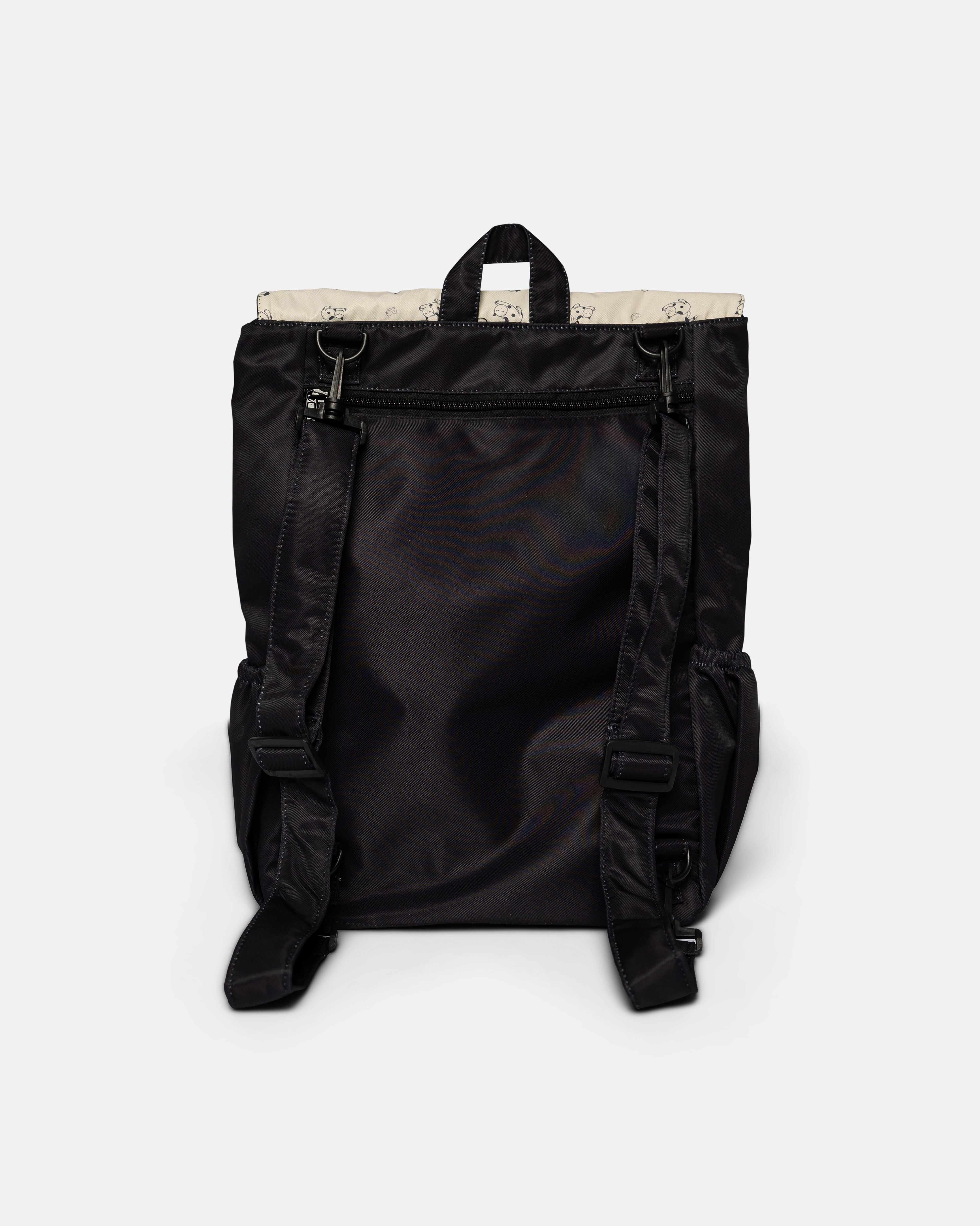 {{ARTDIS x Mori}} Cat & Bird Black Utility Backpack 3.0