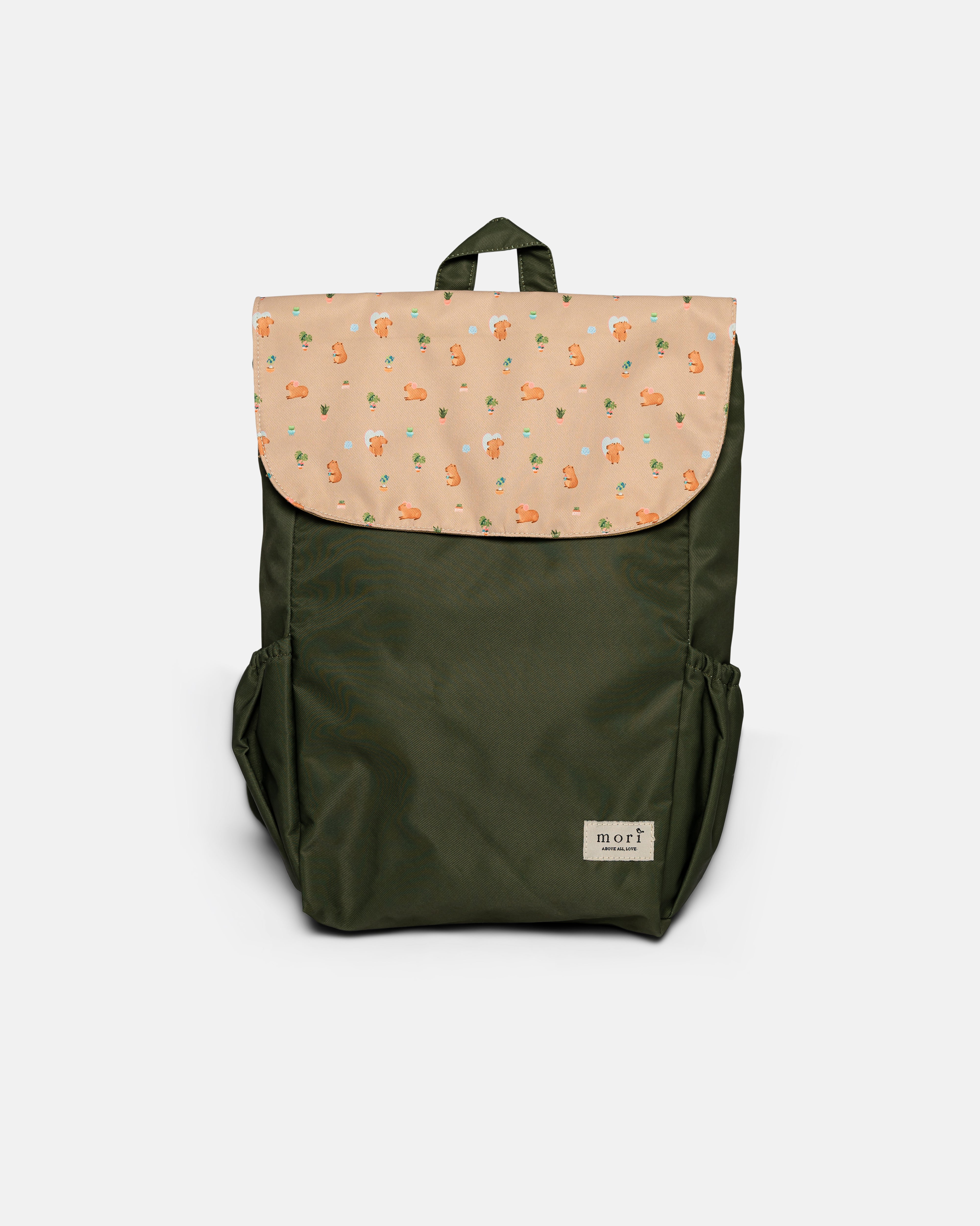 Capybara Love Olive Utility Backpack 3.0