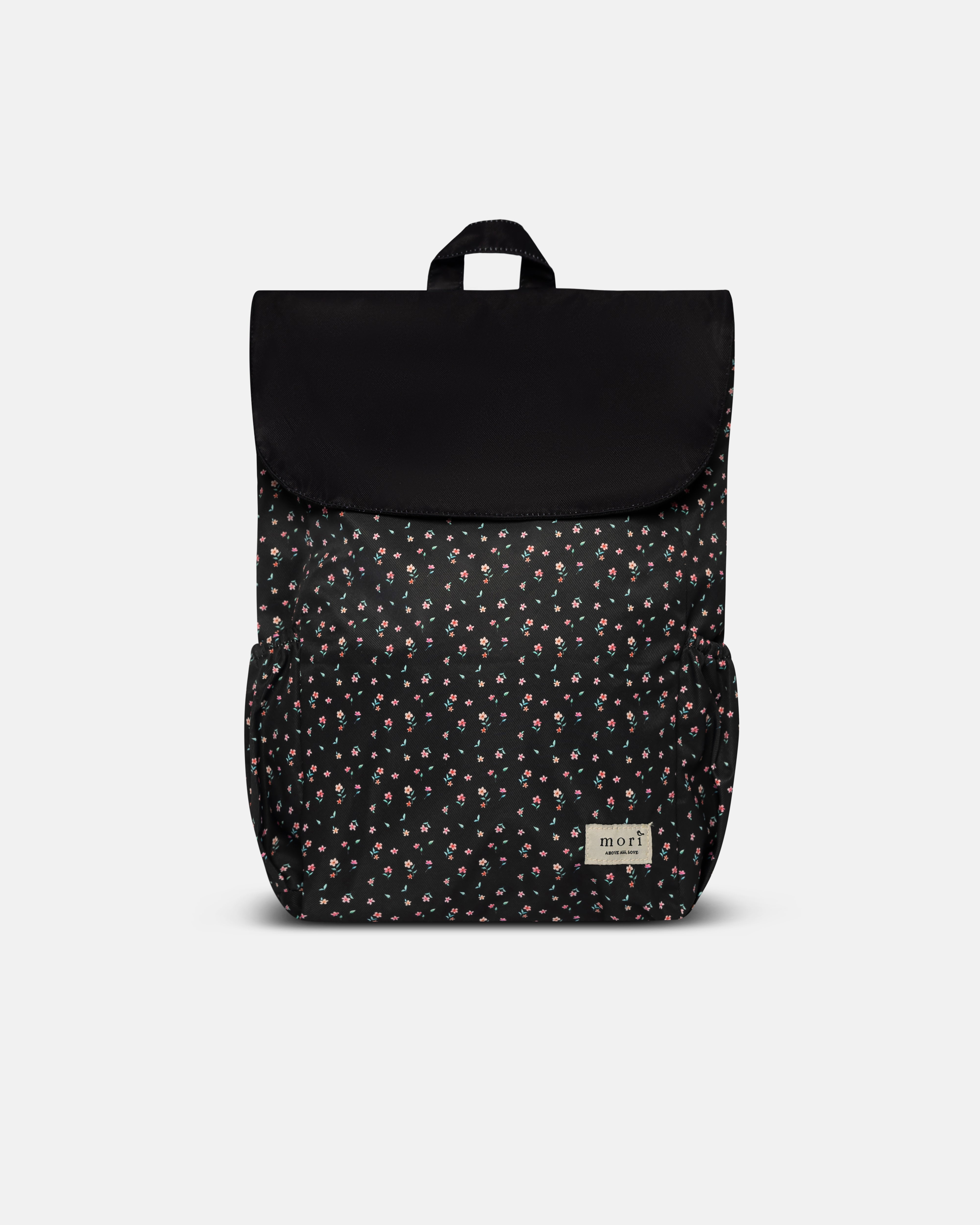 Black Romantic Florals Utility Backpack 3.0