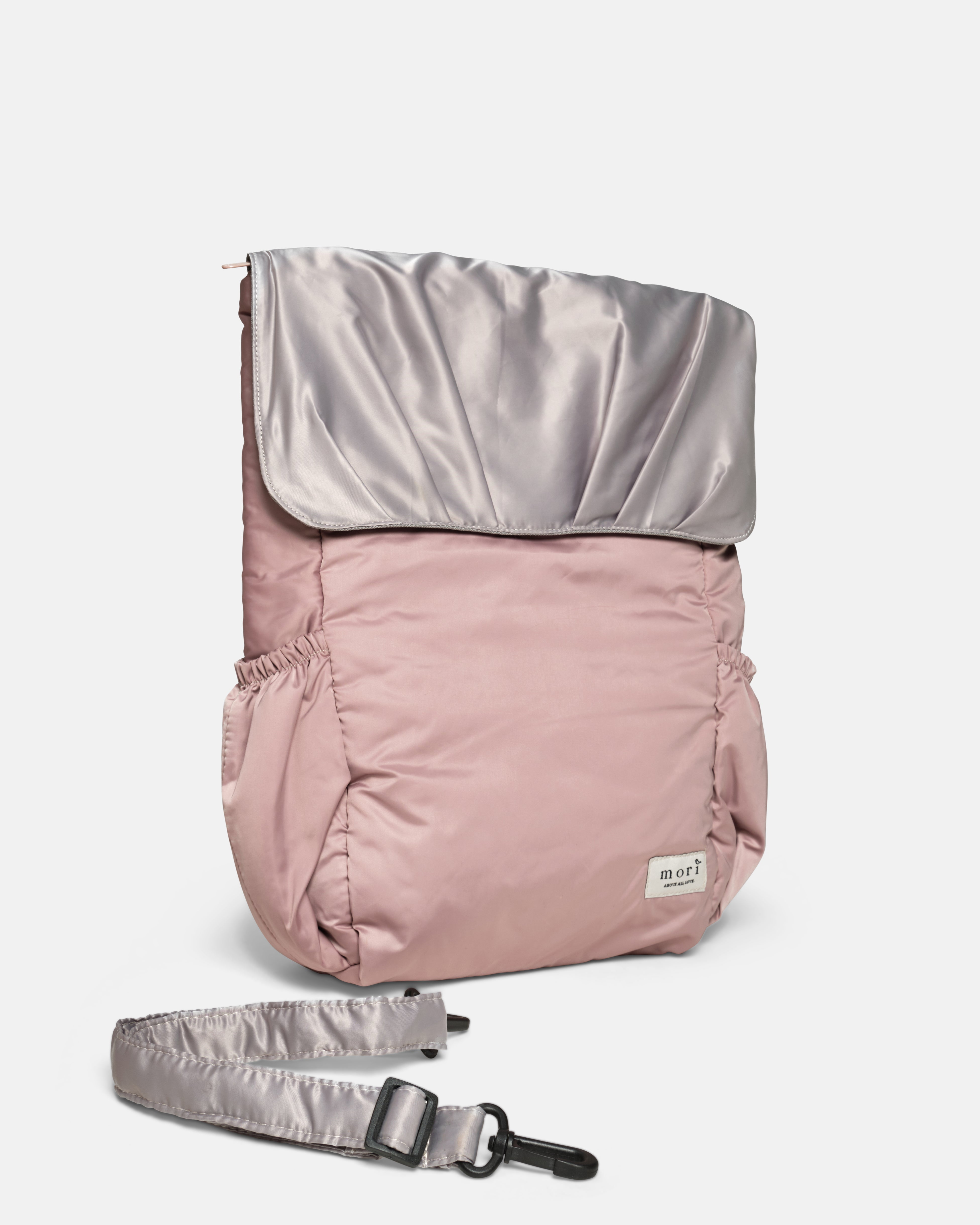 Pleats Pink Grey 4-Way Washable Bag 2.0