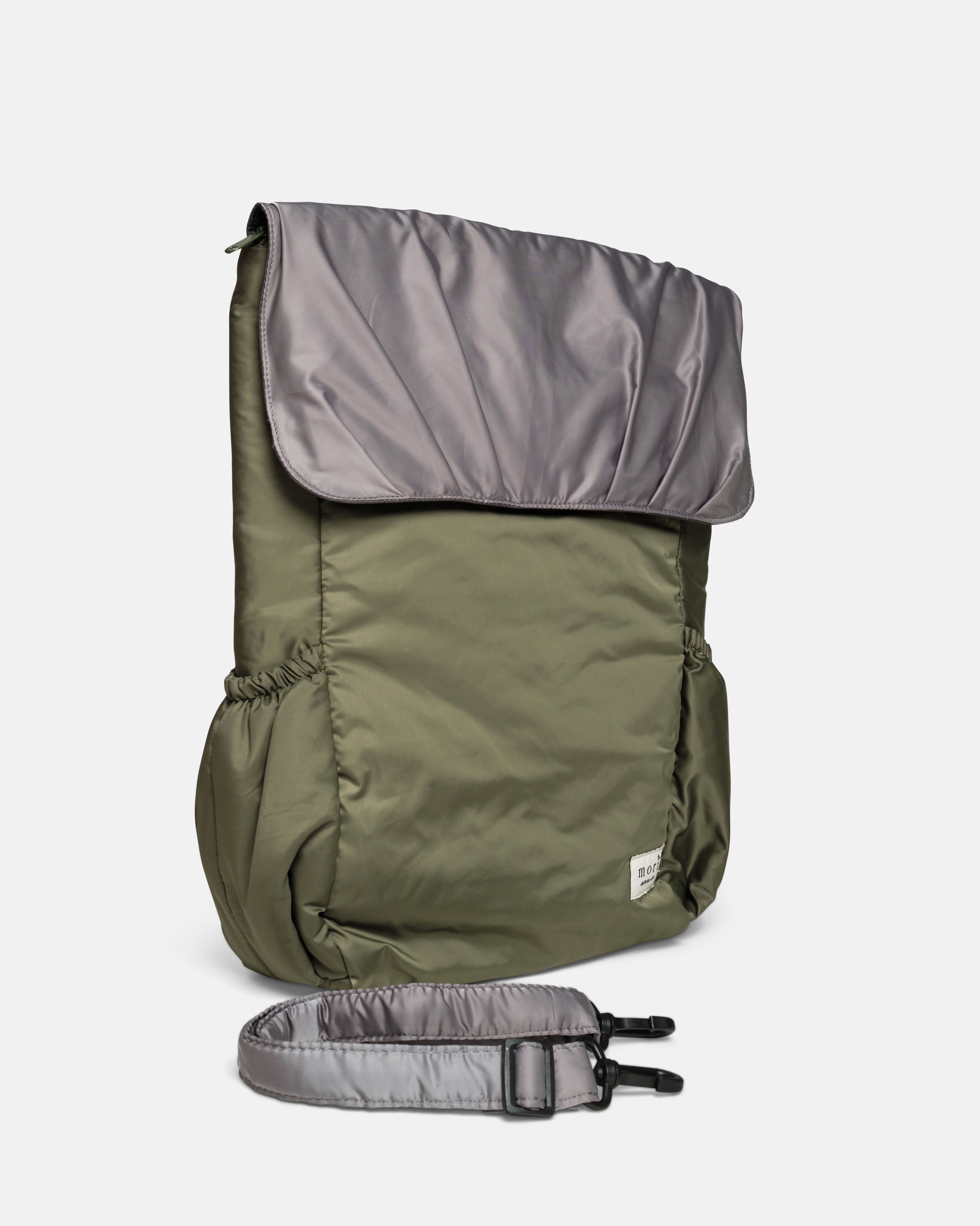 Pleats Olive Grey 4-Way Washable Bag 2.0