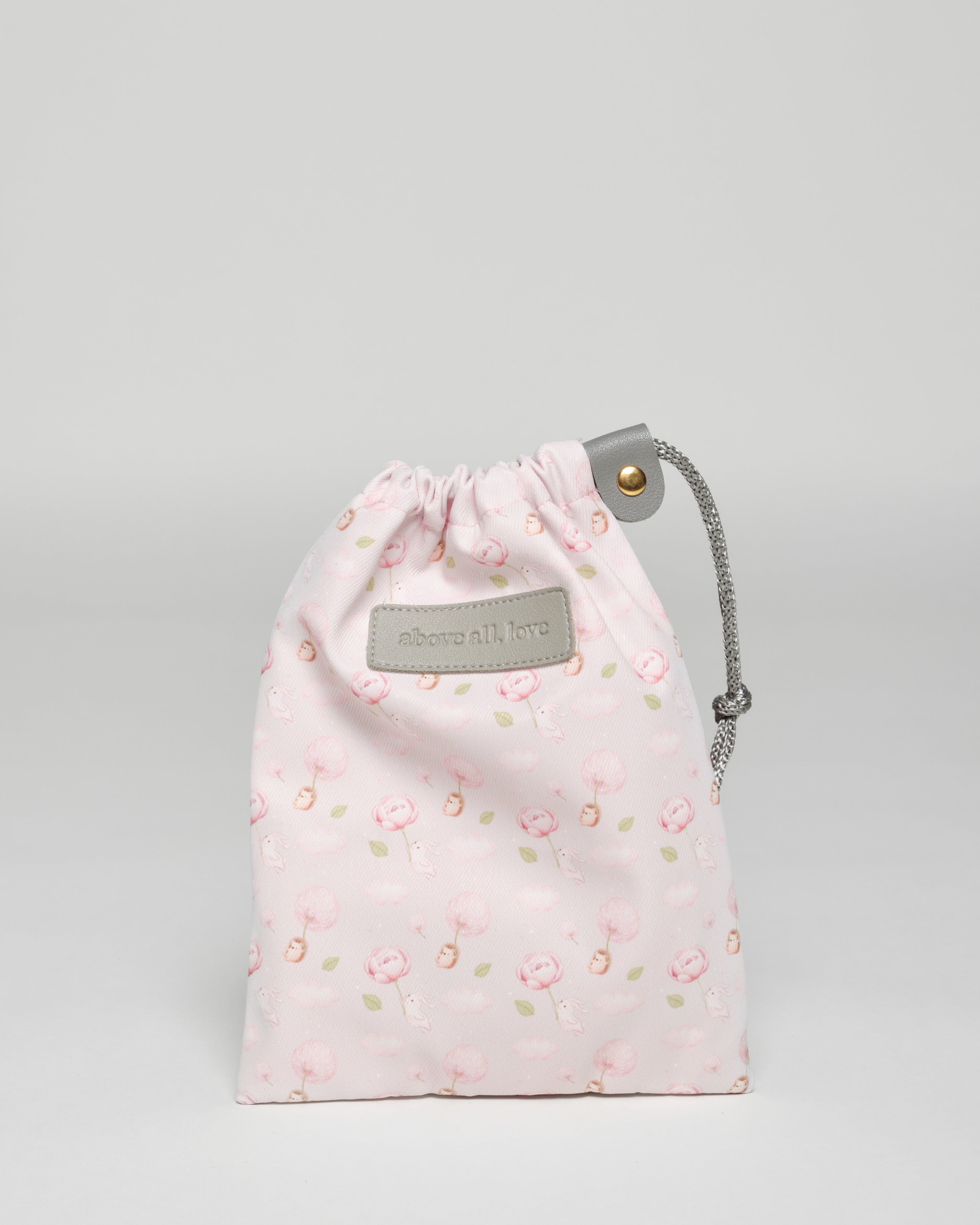 {{Exclusive Special}} Jang Hedgehog Rabbit Pink Drawstring Pouch