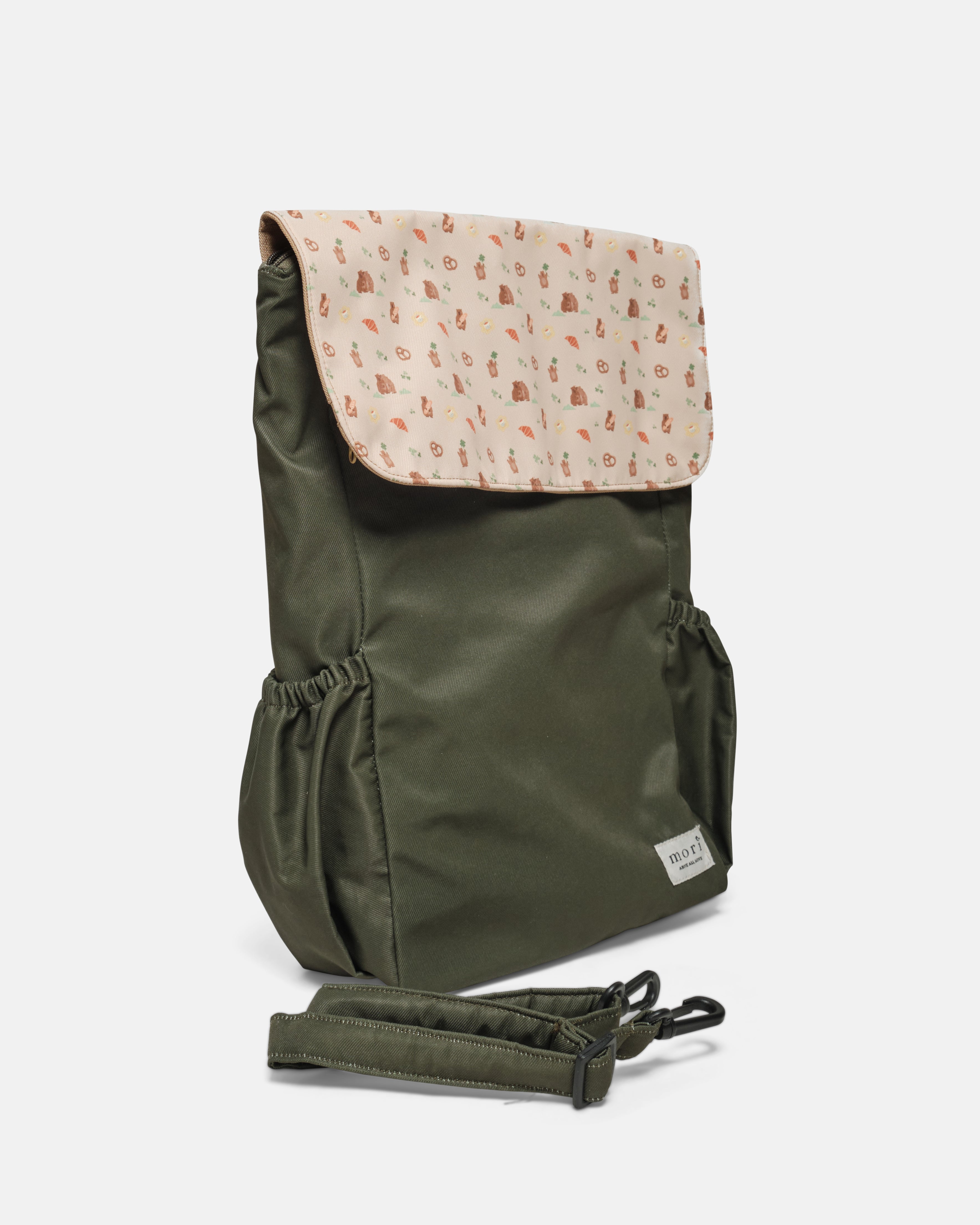 Capybara Olive Utility 4-Way Washable Bag 2.0