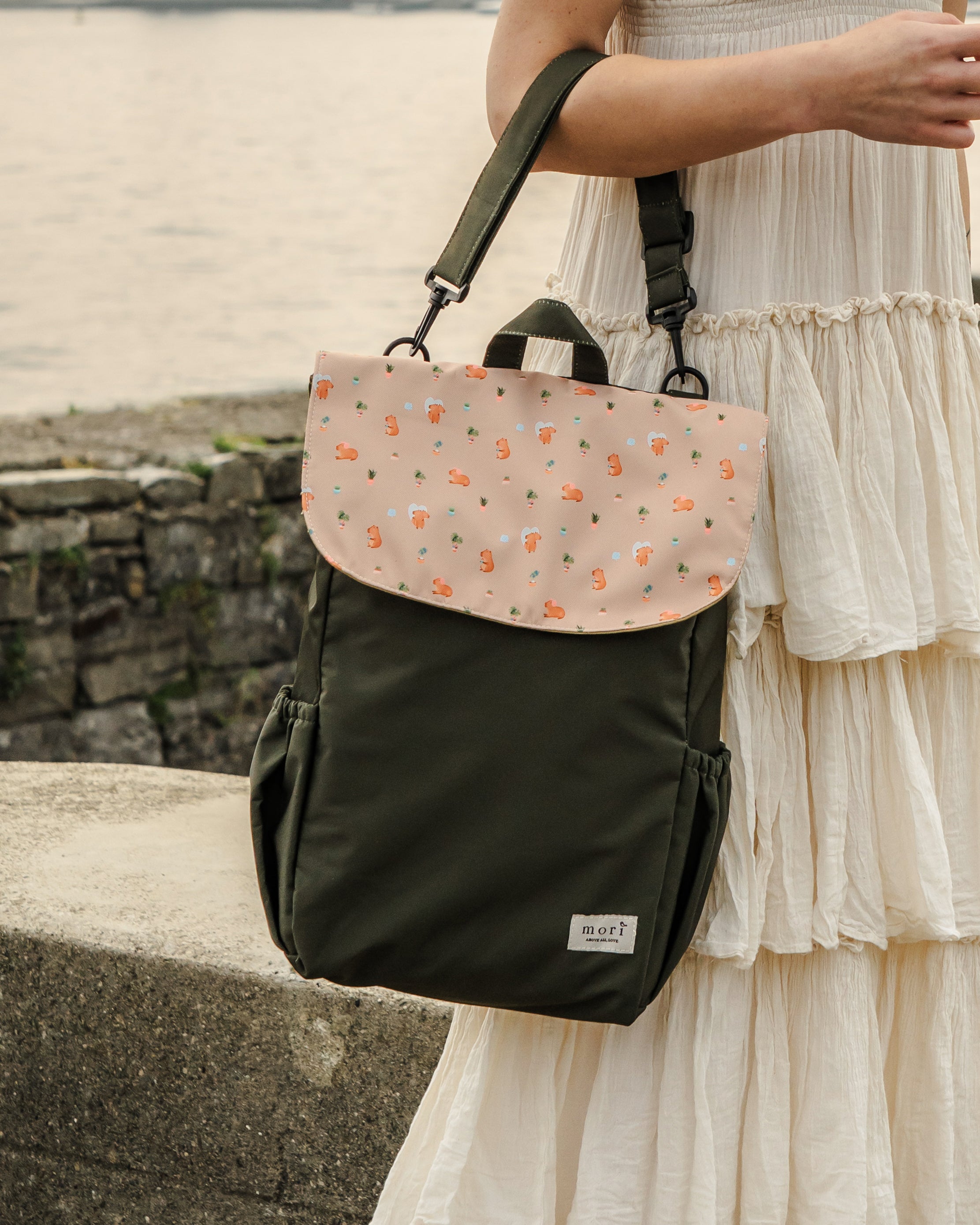 Capybara Love Olive Utility Backpack 3.0