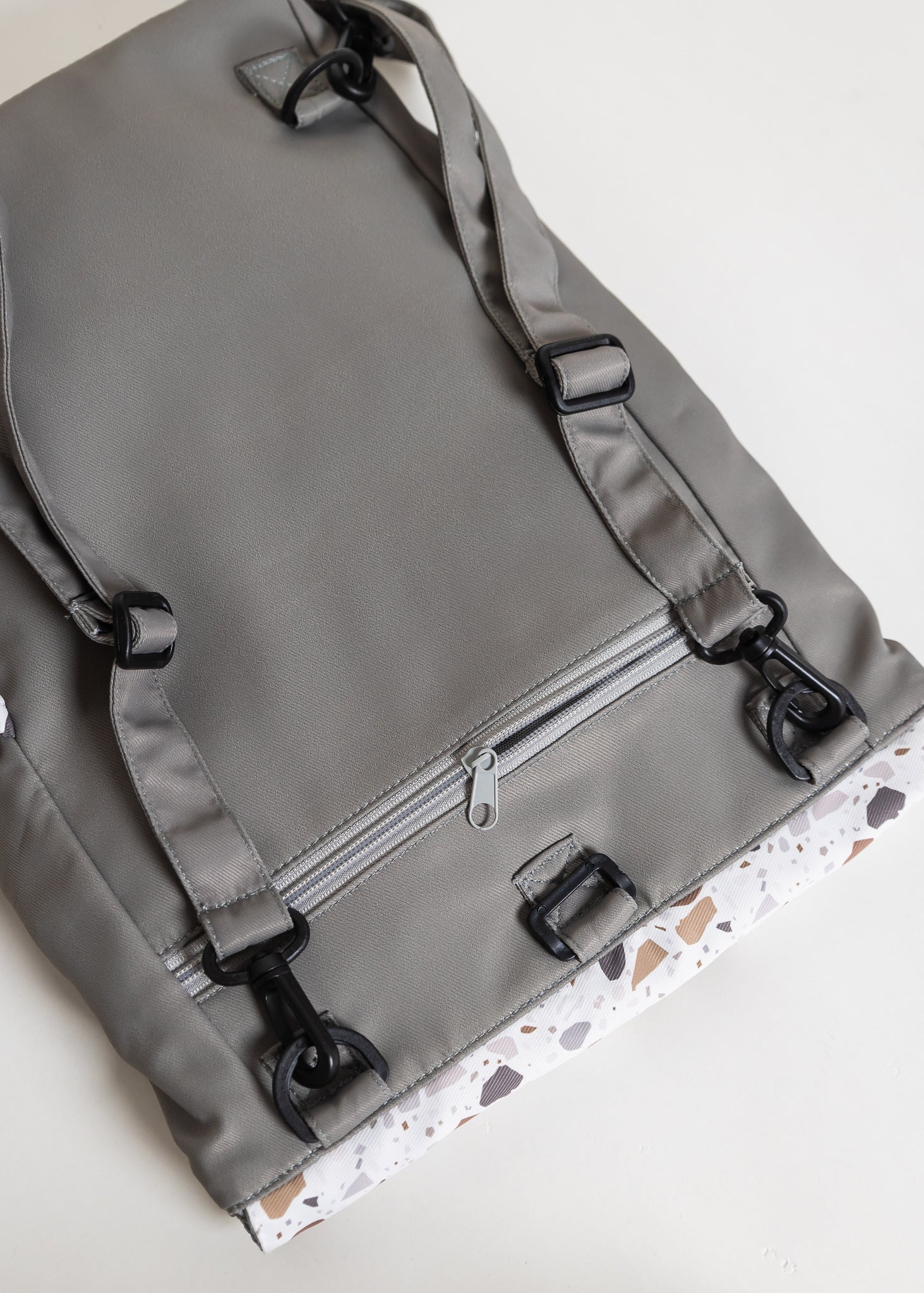Terrazzo Grayish-Green Utility 4-Way Washable Bag {V2}