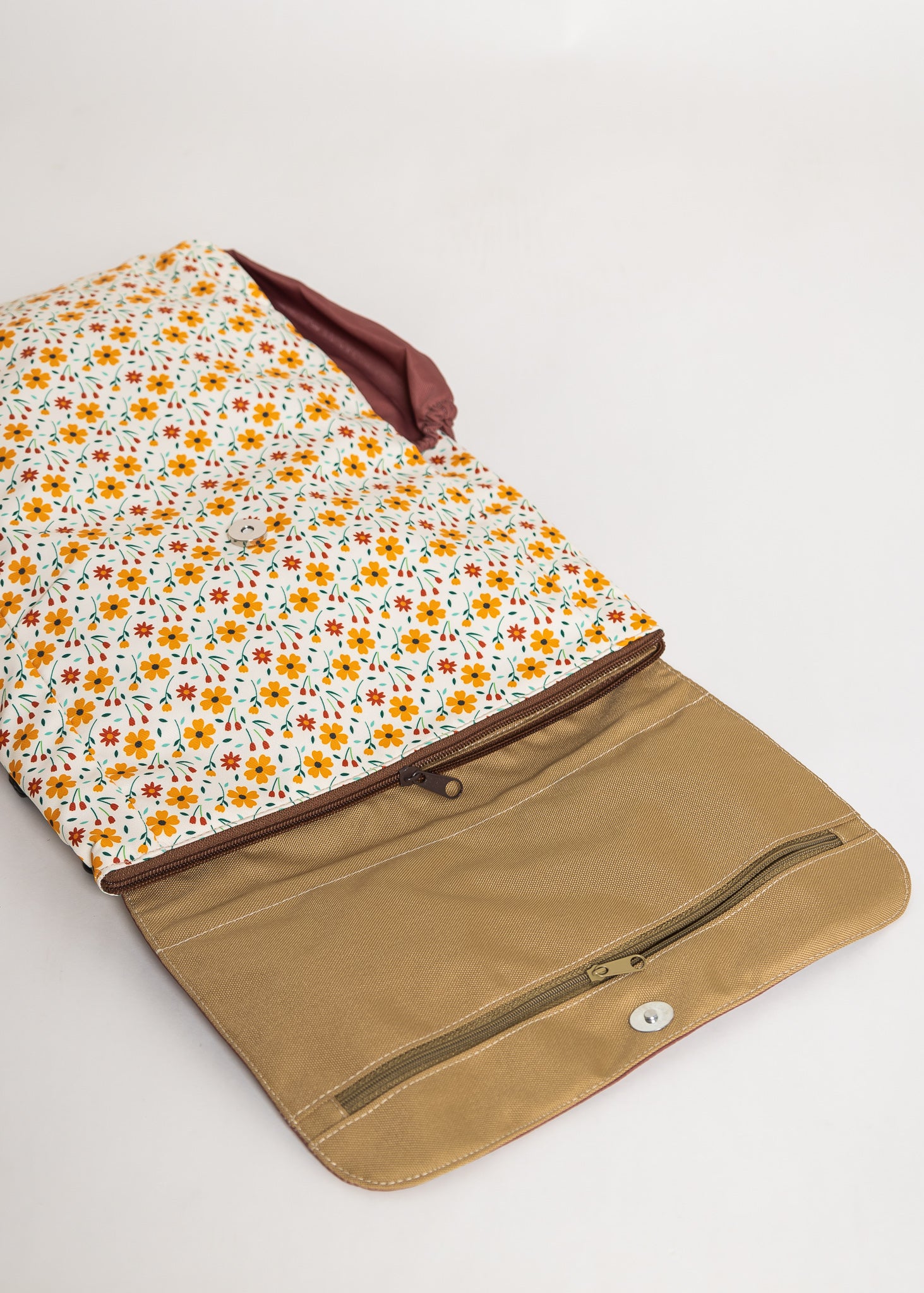 Mini Florals Yellow Utility 4-Way Washable Bag