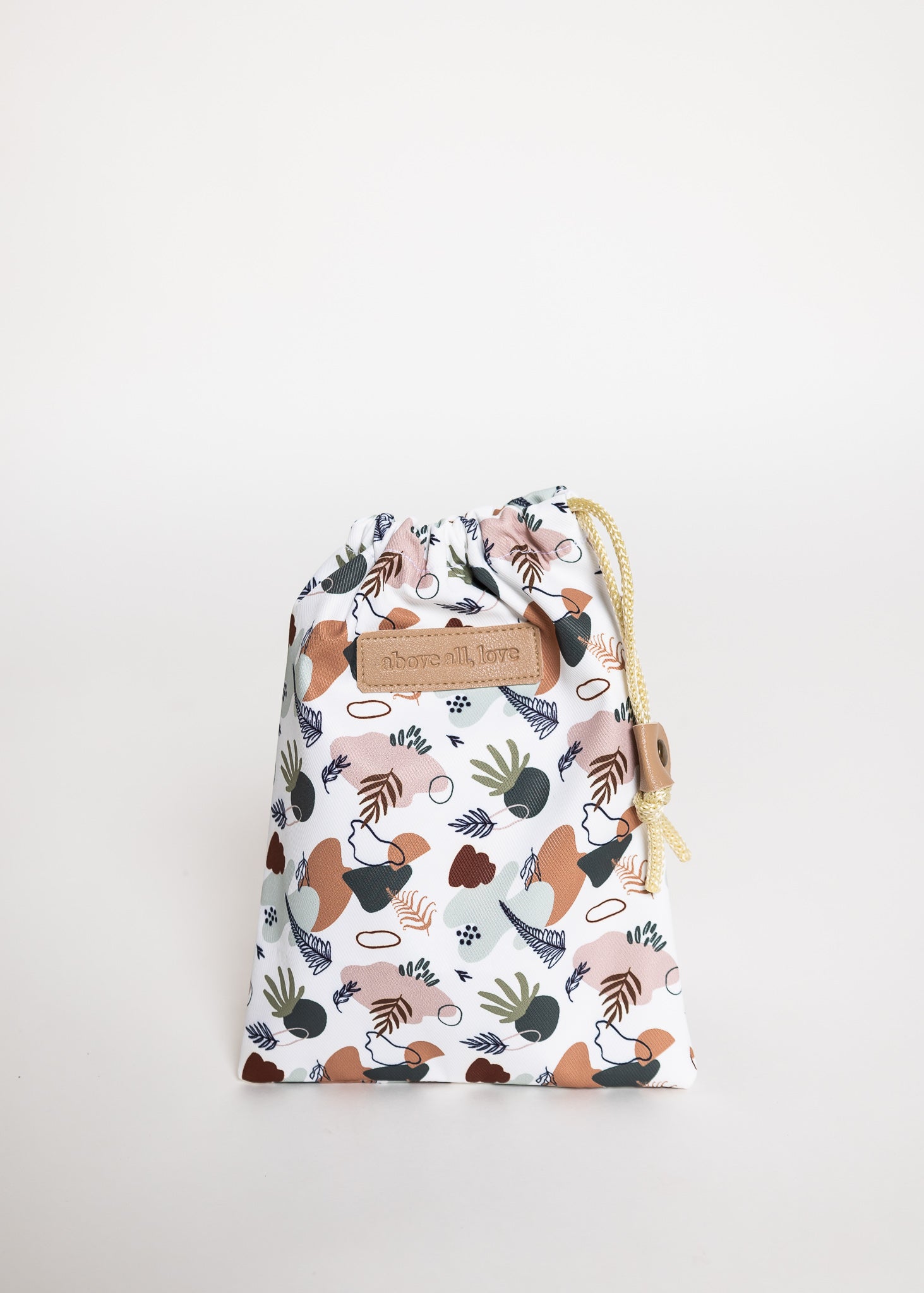 Floral Abstract Drawstring Pouch