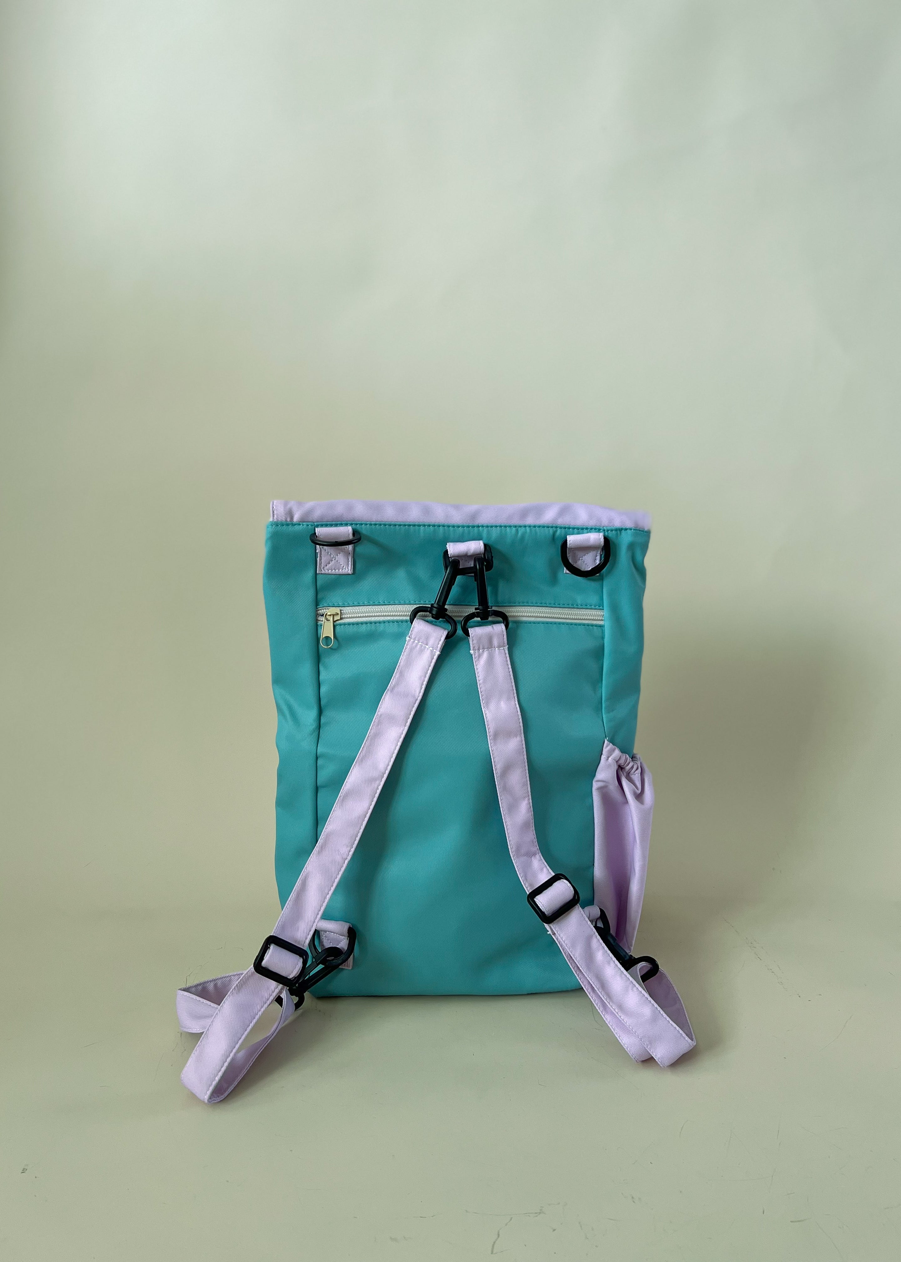 {{Smaller 14INCH SIZE}} Teal Lilac Utility 4-Way Washable Bag